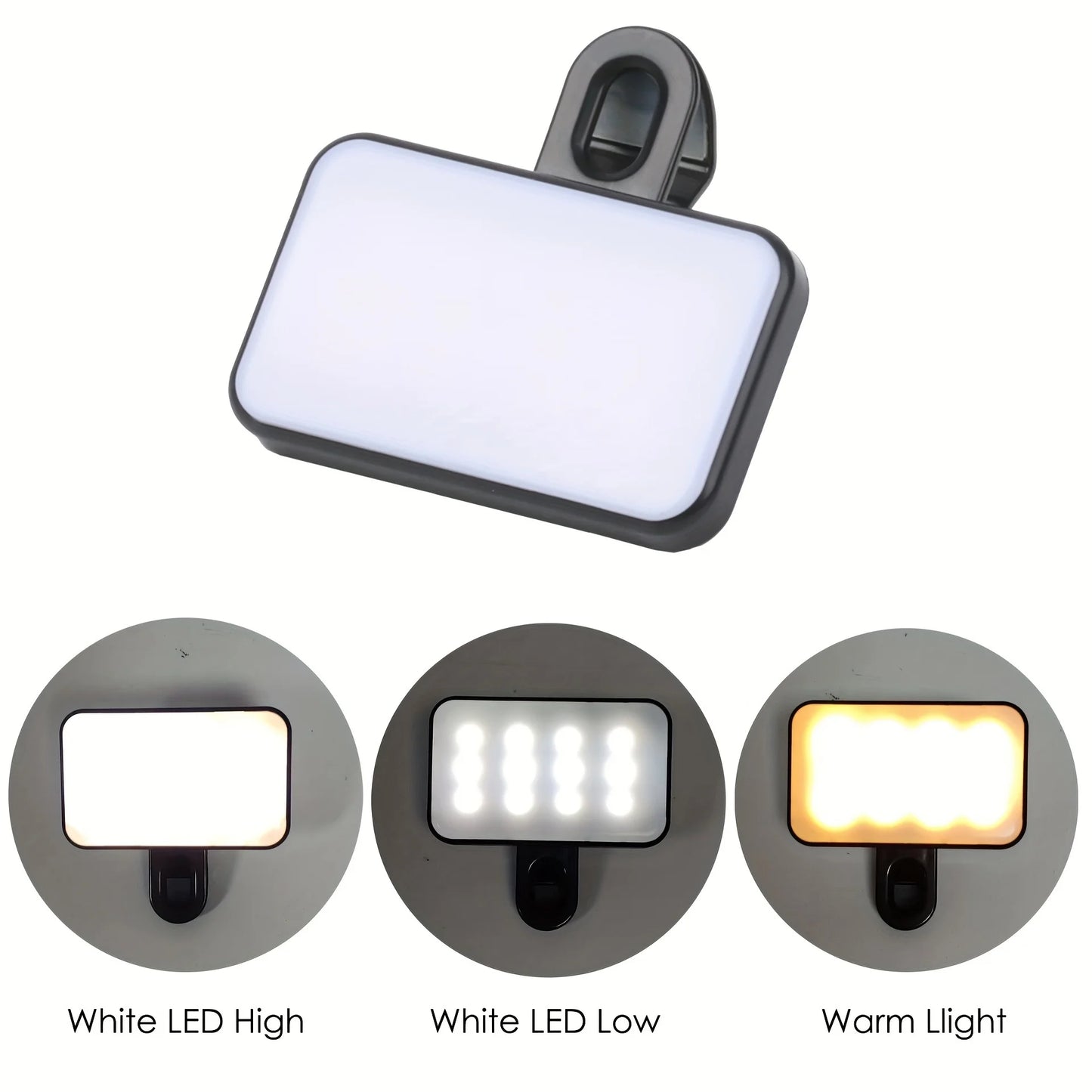 GlowClip™ Mini Rechargeable Selfie Light
