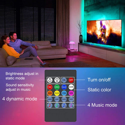 VibeGlow™ Music Sync TV LED Strip