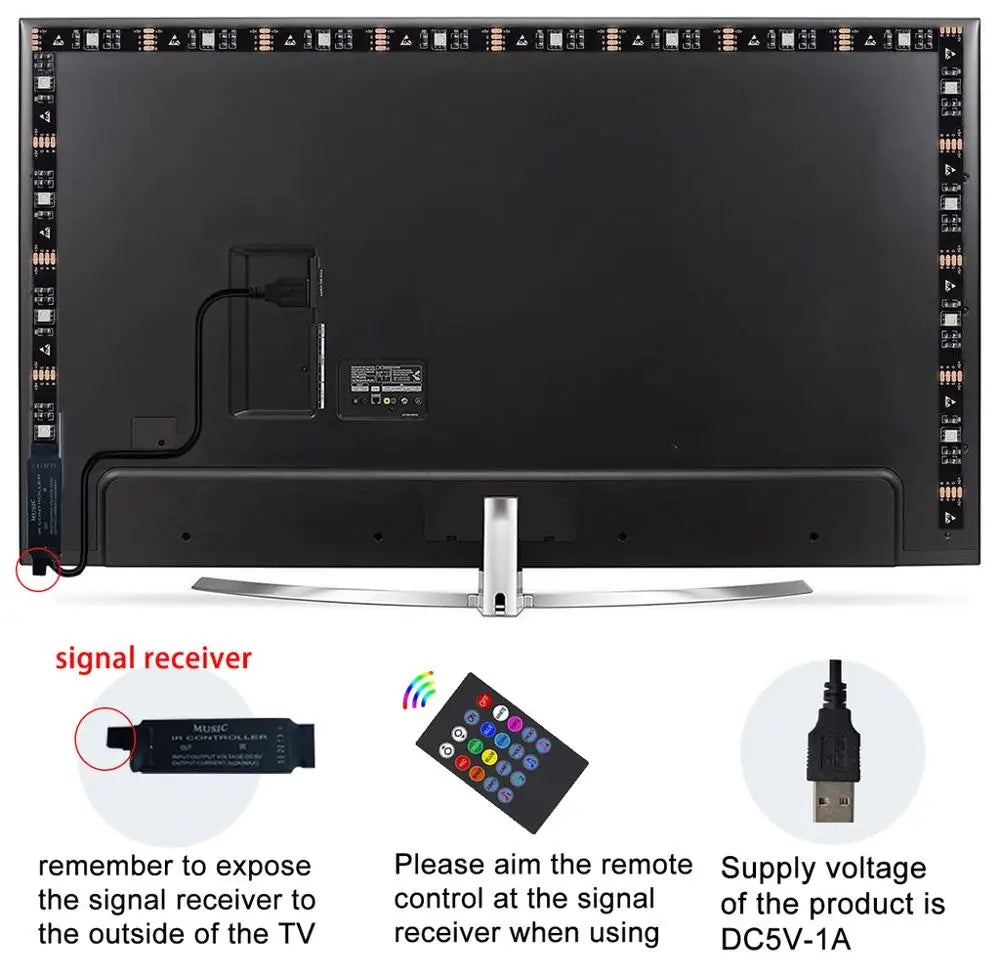 VibeGlow™ Music Sync TV LED Strip