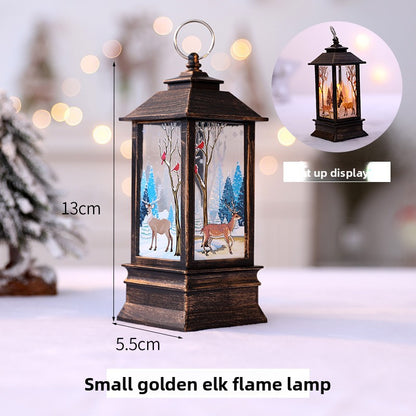 LED Christmas Decorative Flame Wind Lamp